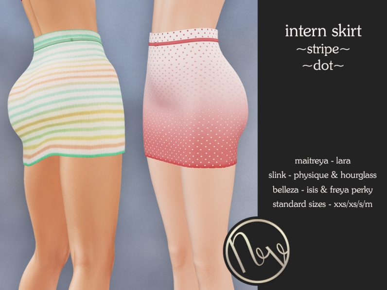 Neve Skirt - Intern - Stripe + Dot